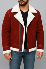 Giubbotto bomber uomo rosso