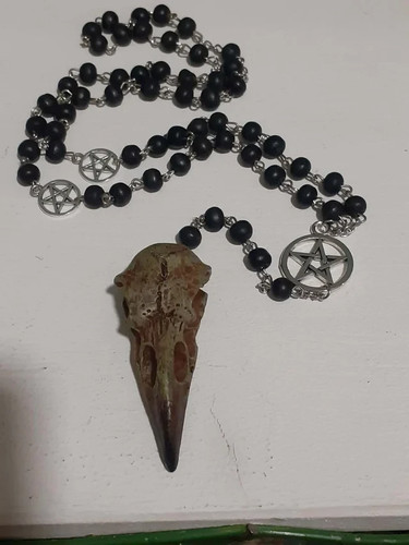 Collana pagan raven - collana, "pagan