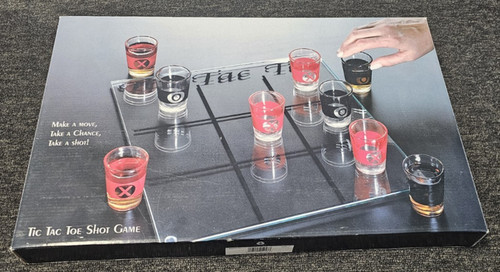 Tic tac toe shot glass - tic,