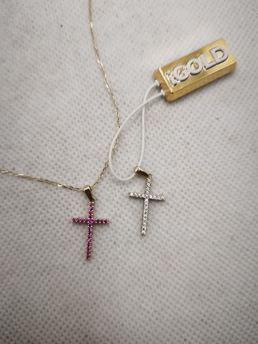 Collana con croce double face - collana,