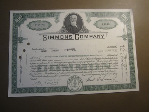 1972 simmons company - 1972,