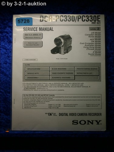 Sony service manual dcr - manual,