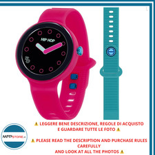 Smartwatch HIPHOP da donna, HWU1259 con cinturino in silicone fucsia e celeste