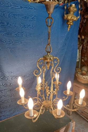 Grande lampadario bronzo - lampadario,