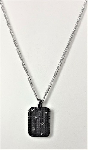 Collana uomo acciaio con - collana,