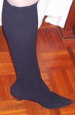 Stivali donna GIGLI vintage anni 80 colore nero a punta tacco particolare cm.5