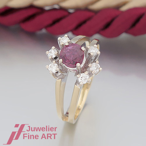 Anello con rubino 6 - anello,