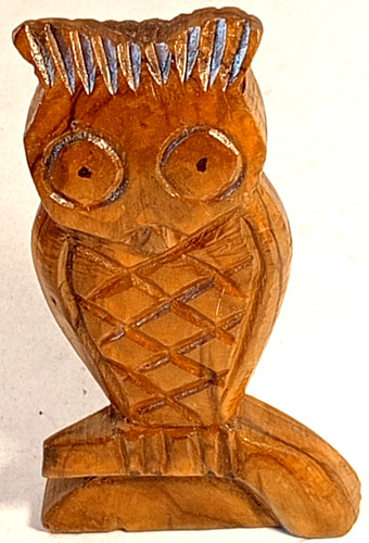 Gufo portafortuna statuetta - gufo,