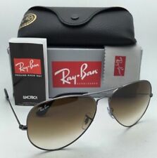 Nuovi occhiali da sole Ray-Ban GRANDE METALLO RB 3025 004/51 55-14 canna di fucile aviatore con marrone