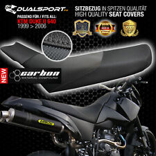 Seat cover, coprisedile adatto per KTM DUKE II 640 BLACK CARBON by DSFX