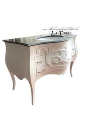 Mobile bagno Luigi XV bianco