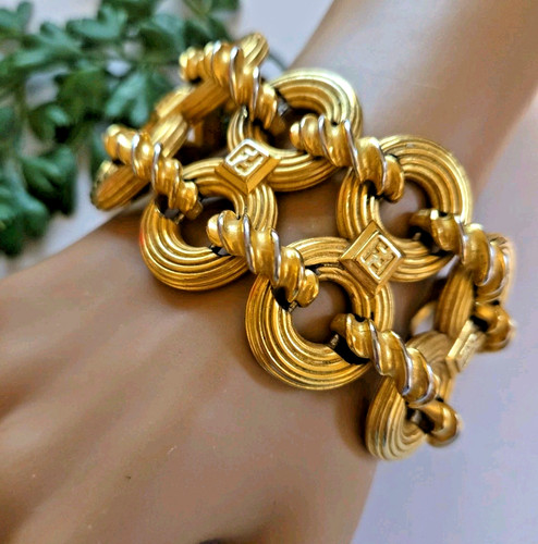 Bracciale vintage fendi largo - vintage,