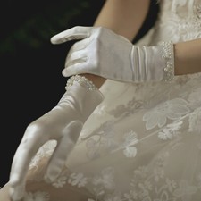 Guanti corti da sposa ballo