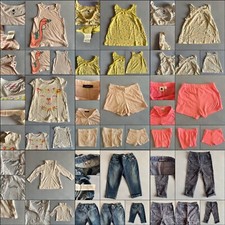 LOTTO SET 9 PEZZI ABBIGLIAMENTO BAMBINA PRIMAVERA ESTATE VARIE MARCHE