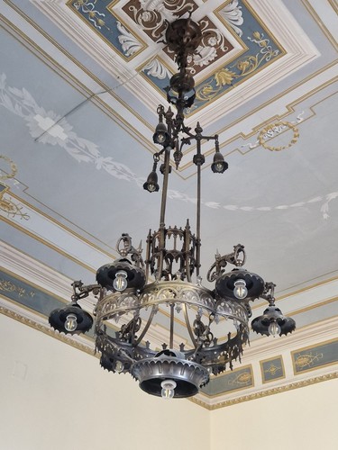 Grande lampadario antico - grande,