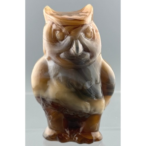 Statuina gufo vetro scorie - gufo,