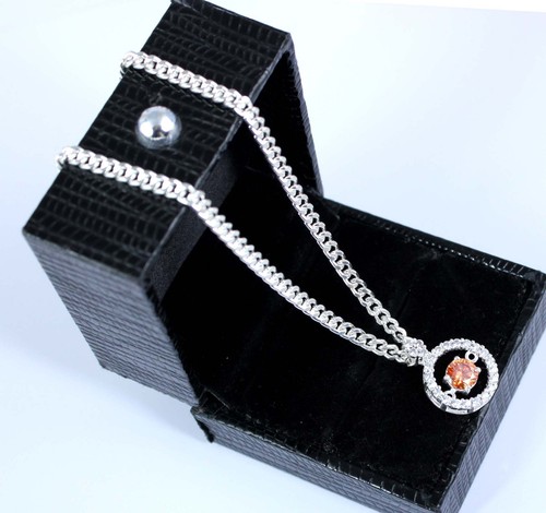 Arancione diamante solitario - diamante,