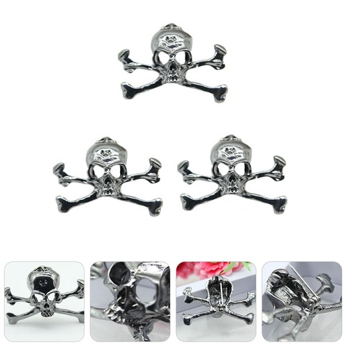 3pcs halloween crâne head - halloween, pin