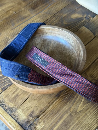 Upcycled gucci designer belt - gucci,