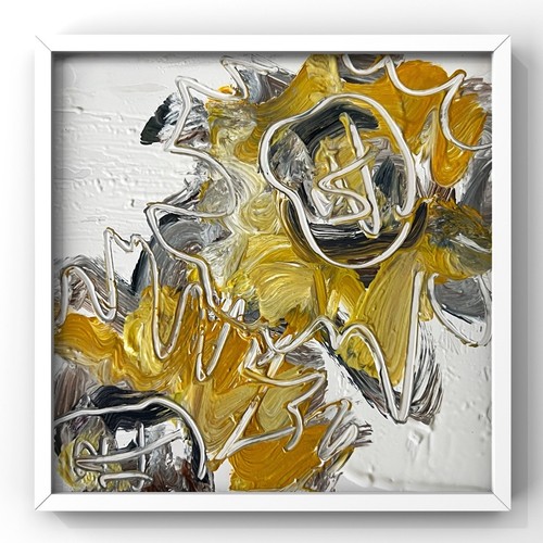 Quadro astratto floreale