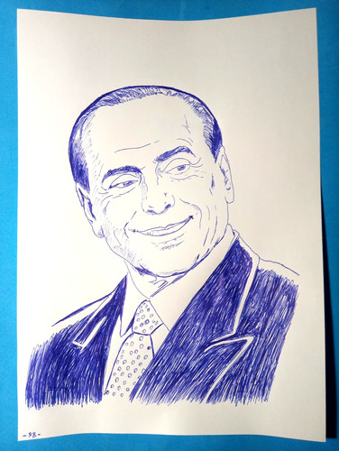 Disegno silvio berlusconi - di,