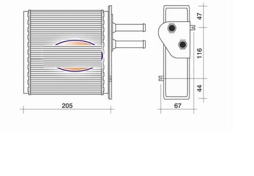 Radiatore riscaldamento fiat - riscaldamento,