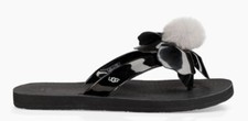 UGG  POPPY Black Nero Pon Pon