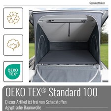 Lenzuolo con angoli VW T6/T5 California tetto apribile 2 pezzi Camper Van OEKO-TEX grigio