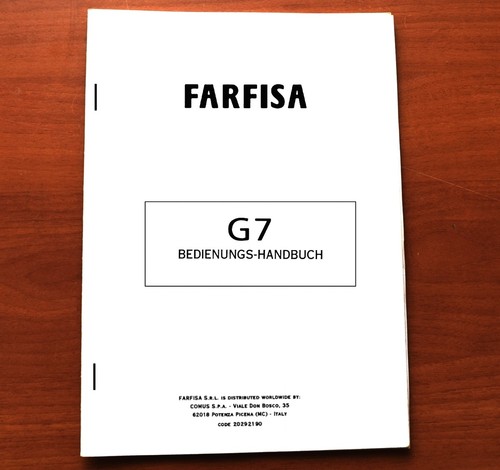 Farfisa bedienungsanleitung - farfisa,