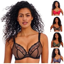 Reggiseno Freya Loveland tuffo ferretto non imbottito sexy trasparente donna 401002