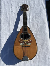 Antique Italian mandolin RANCILIO Milano Oversize early 1900s with cartouche