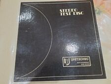 BOX-STEREO TEST DISCO -UNITRONIC  Hi-Fi  "Equipment And Sound " Book Vinile Mint