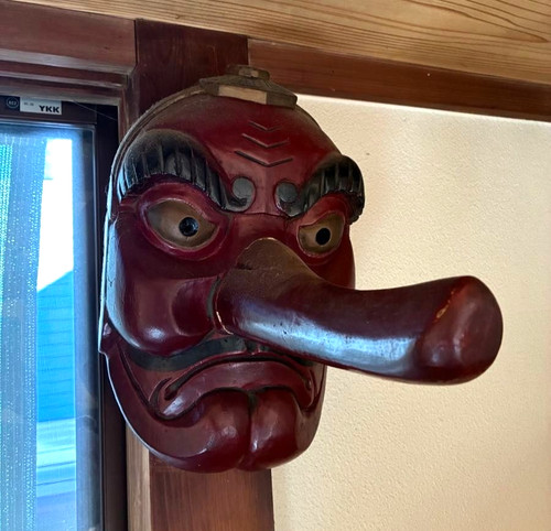 Antica maschera tengu - antica,