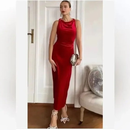 Abito midi zara velluto - midi,