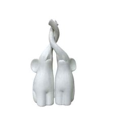Coppia elefanti intrecciati - coppia, in