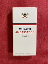 MURATTI AMBASSADOR - PACCHETTO SCATOLA vuota 3 CIGARETTES Omaggio Aereo Vintage