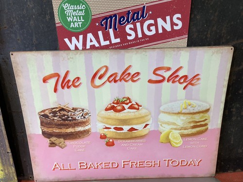 Metal wall sign - metal,