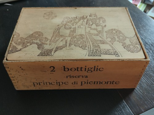 Scatola legno cinzano anni - legno,