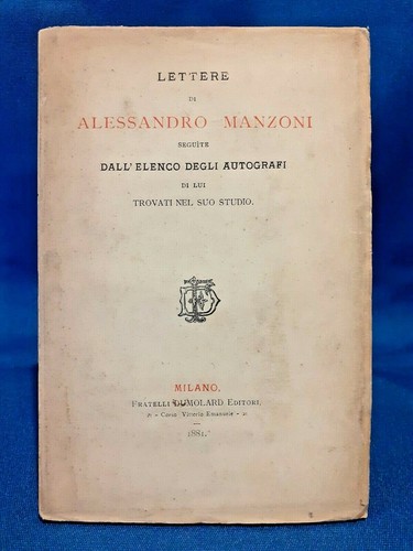 Lettere alessandro manzoni - di,