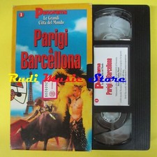 film VHS cartonata PARIGI BARCELLONA grandi citta'del mondo PANORAMA(F7*) no dvd