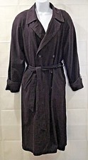 Trench cappotto Brem Rainwear nero foderato made in Russia leggero donna taglia 14P