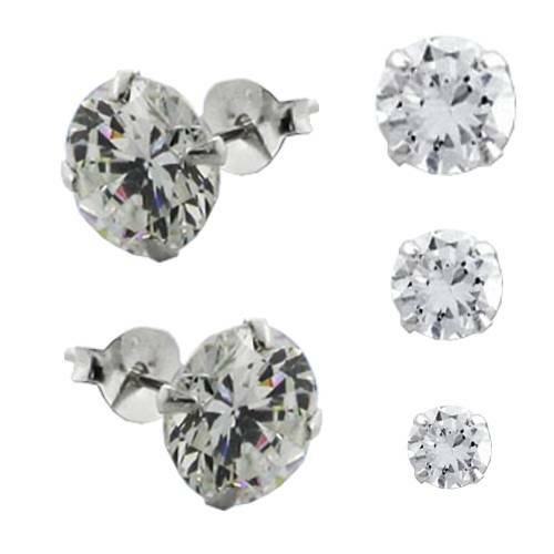 Paio rotondo 925 argento - 1,