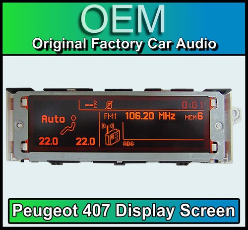 Peugeot 407 schermo display - 407,