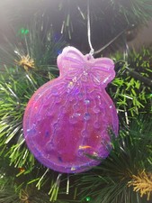Palla Di Natale In Resina/