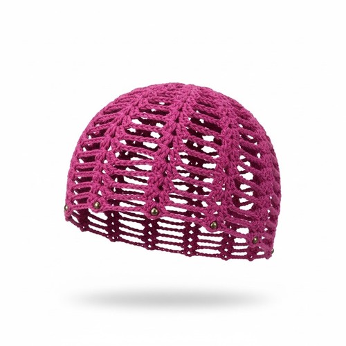 Cappello rete all uncinetto - a, all'uncinetto