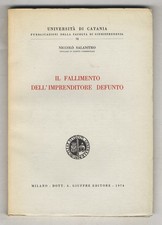 Il fallimento dell'imprenditore defunto.