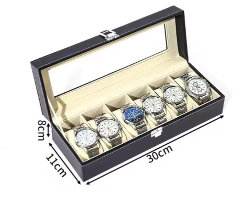 Vetrina orologio slot pelle - orologio,