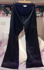 Pantalone di pelle donna saquie taglia 44 moda 