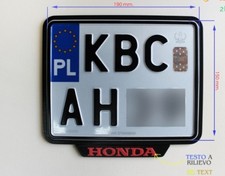 PORTATARGA MOTO SUPPORTO