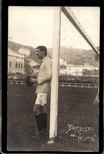 Cartolina calcio calciatore Barbieri Milan  anteguerra